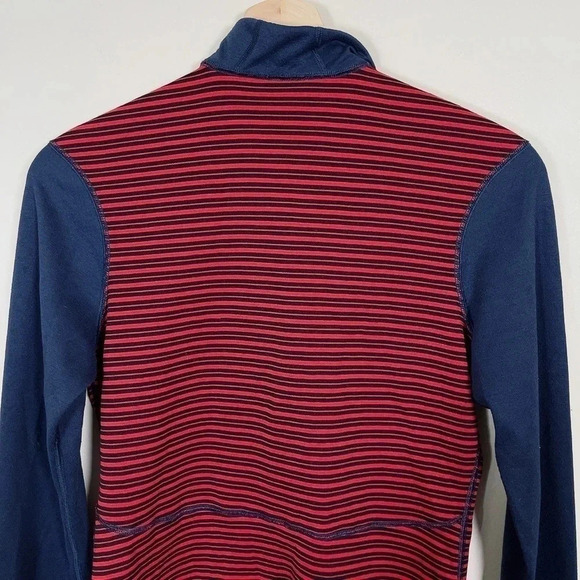 Patagonia Capilene 3 Mid-weight Pullover  In Red Blue Stripe - Picture 10 of 12